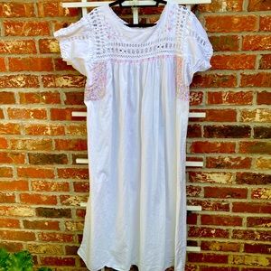 Vintage Handmade nightgown with beautiful hand crafted details.